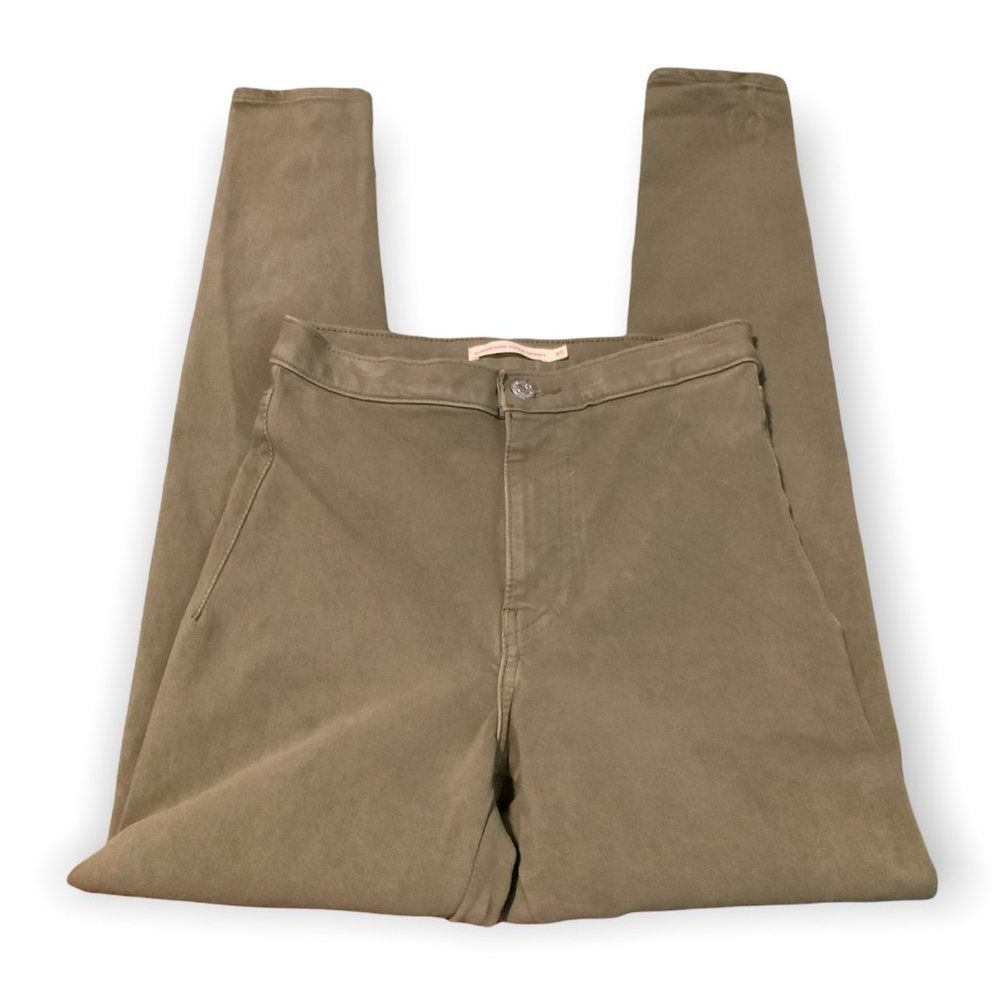 Levis Runaround Super Skinny Denim Jeans In Olive Green Size XS